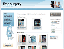 Tablet Screenshot of ipod-surgery.co.uk